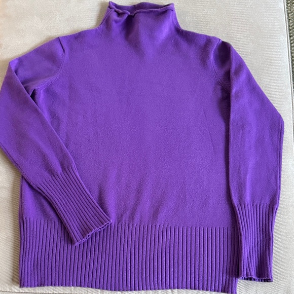 French Connection Sweaters - French Connection Purple Turtleneck Sweater